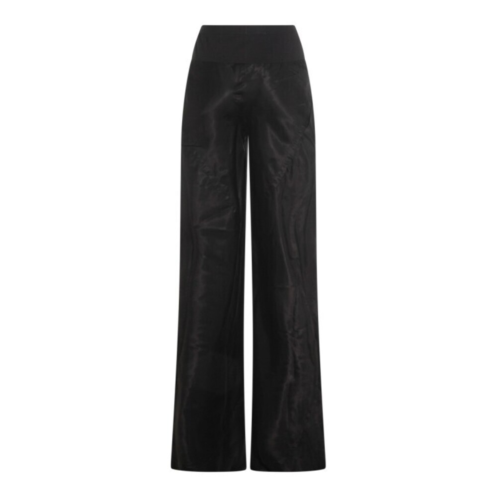 Rick Owens Wide-Leg Trousers With High Ribbed Waistband - NWT - Picture 2 of 3